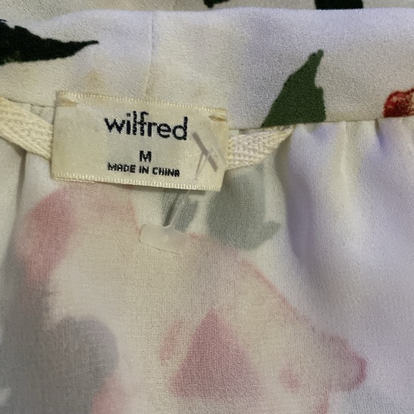 NWOT ARITZIA Size M |XXS White Floral V Neck Wait Strap Mid Dress - Picture 12 of 15